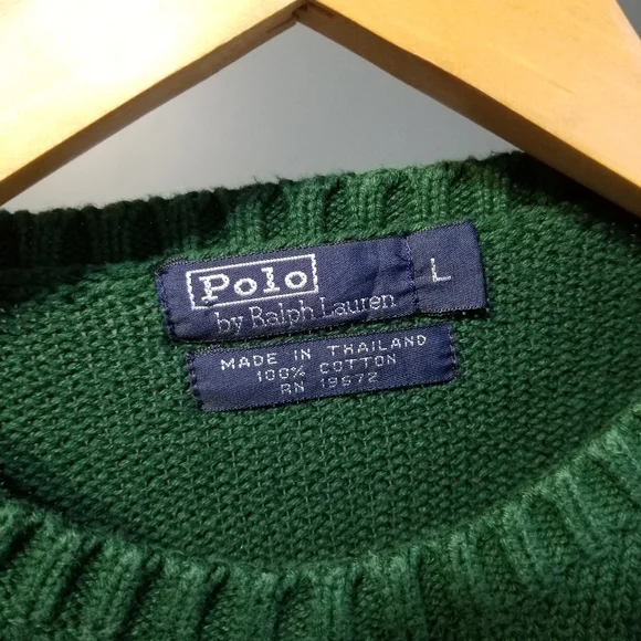 Polo by Ralph Lauren green sweater - Picture 4 of 4